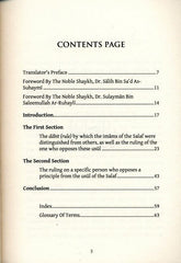 What Takes a Person Out of The Sunnah